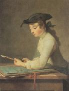 Jean Baptiste Simeon Chardin, The Young Draftsman (mk05)